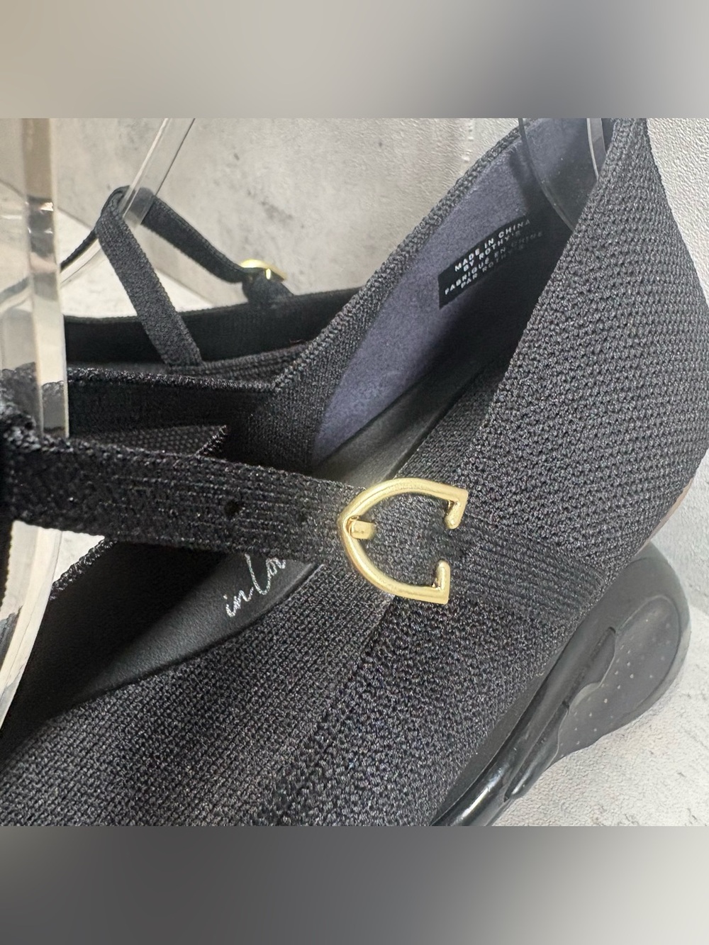 NEW Rothy's The T-Strap Mary Jane Knit Flats Shoes Womens Size 6.5 Black - Picture 3 of 10